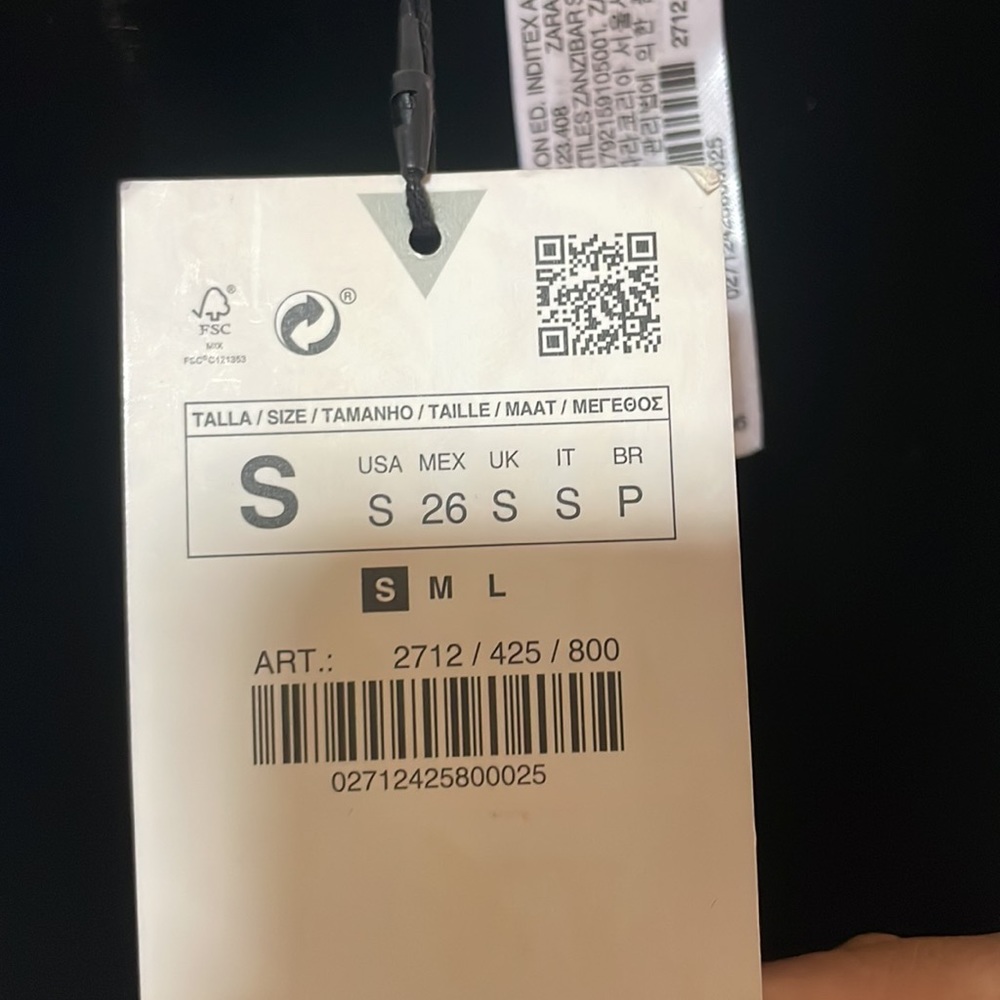 Zara black velvet leggings - Picture 11 of 11